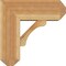 Ekena Millwork Legacy Craftsman Rough Sawn Bracket w/ Offset Brace, Western Red Cedar, 8"W x 20"D x 20"H BKT0806X20X20LEC04RWR - alternate 4
